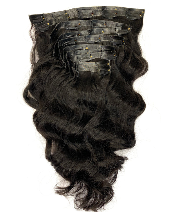 Raw Cambodian Natural Wave Clip-Ins
